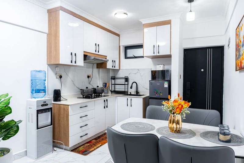Kitchen and dining area